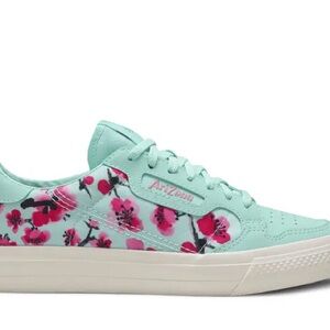 Adidas x Arizona Women's Mint and Pink Floral Sneakers Size 5.5